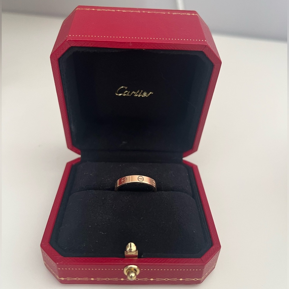 Rose Gold Cartier Ring with Box